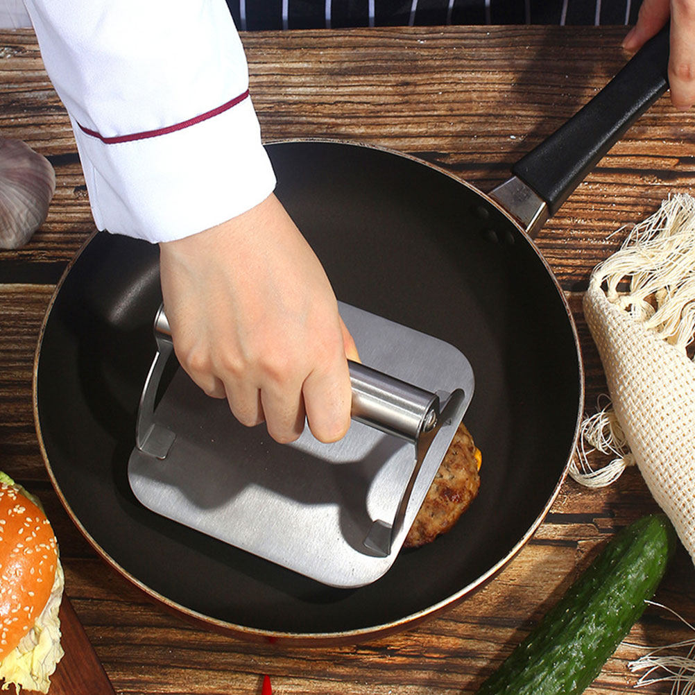 Home Cooking Fast Foods - Heavy Duty Stainless Steel Burger Press