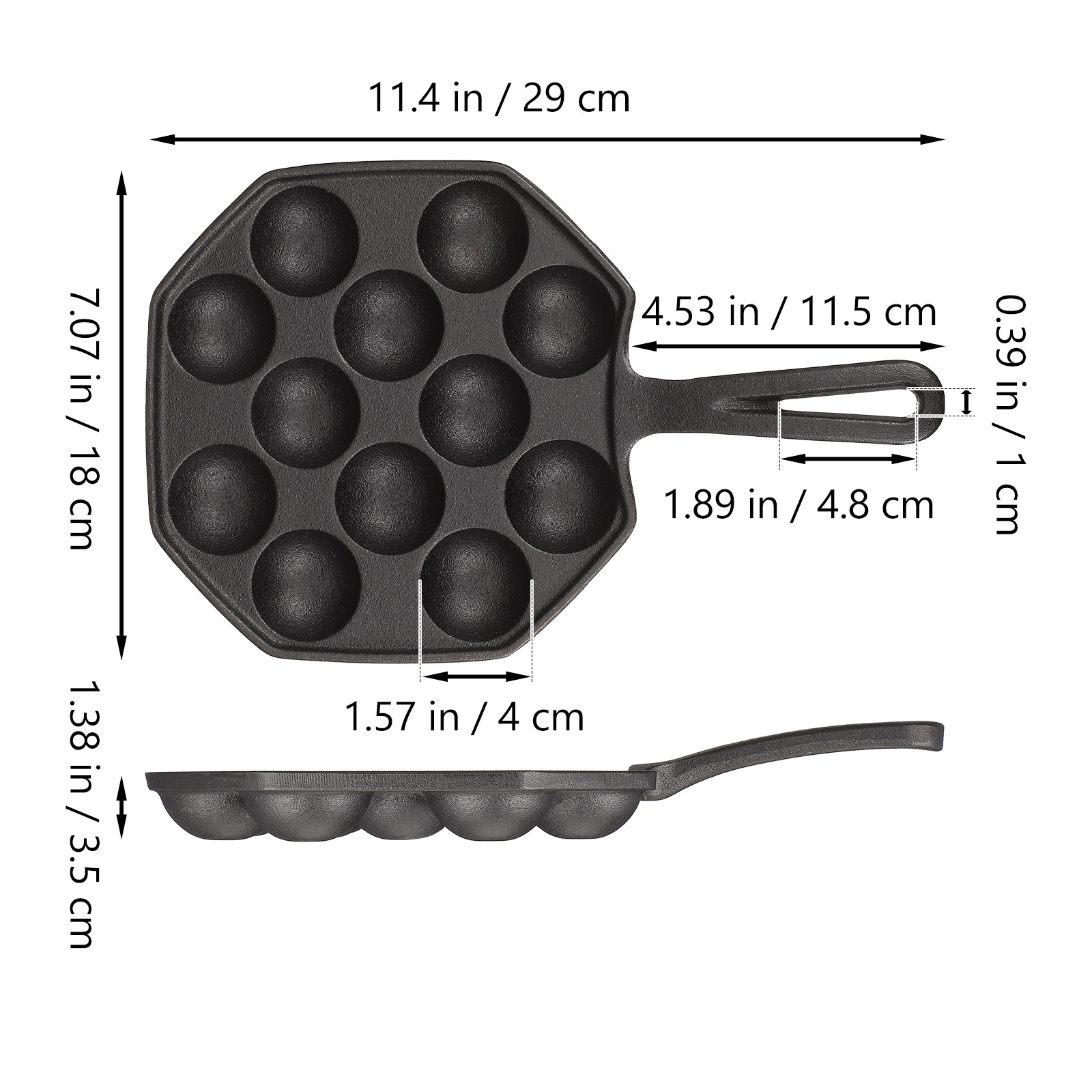 12 Mold Cast Iron Takoyaki Pan - Takoyaki Pan Cast 评论和价格