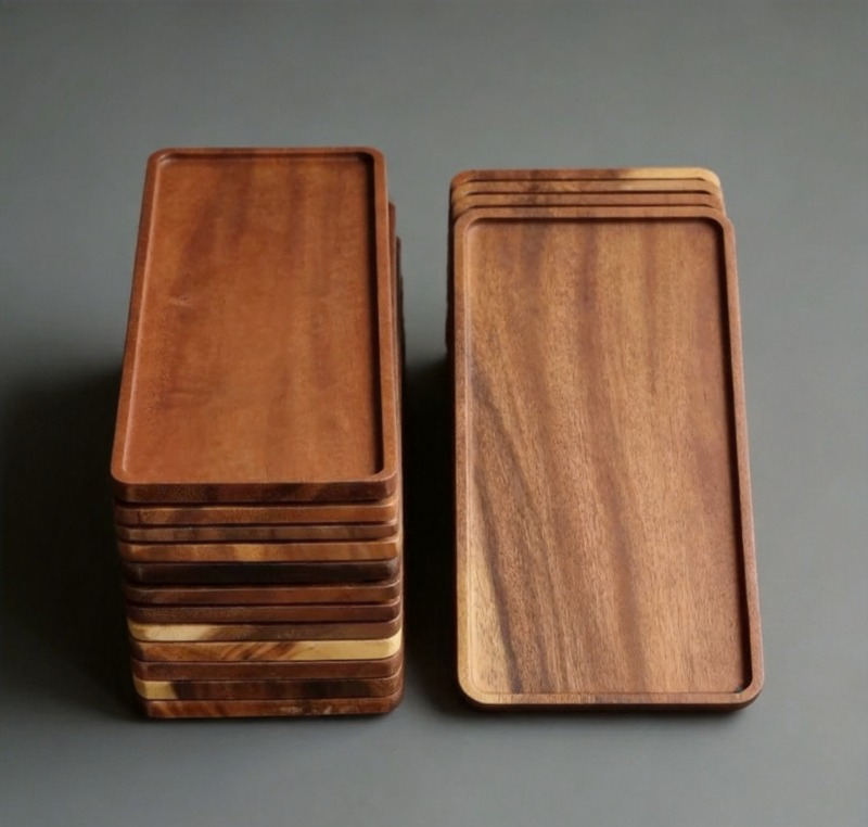 Natural Wooden Rectangular Ser - Home Cooking Recipes 评论和价格