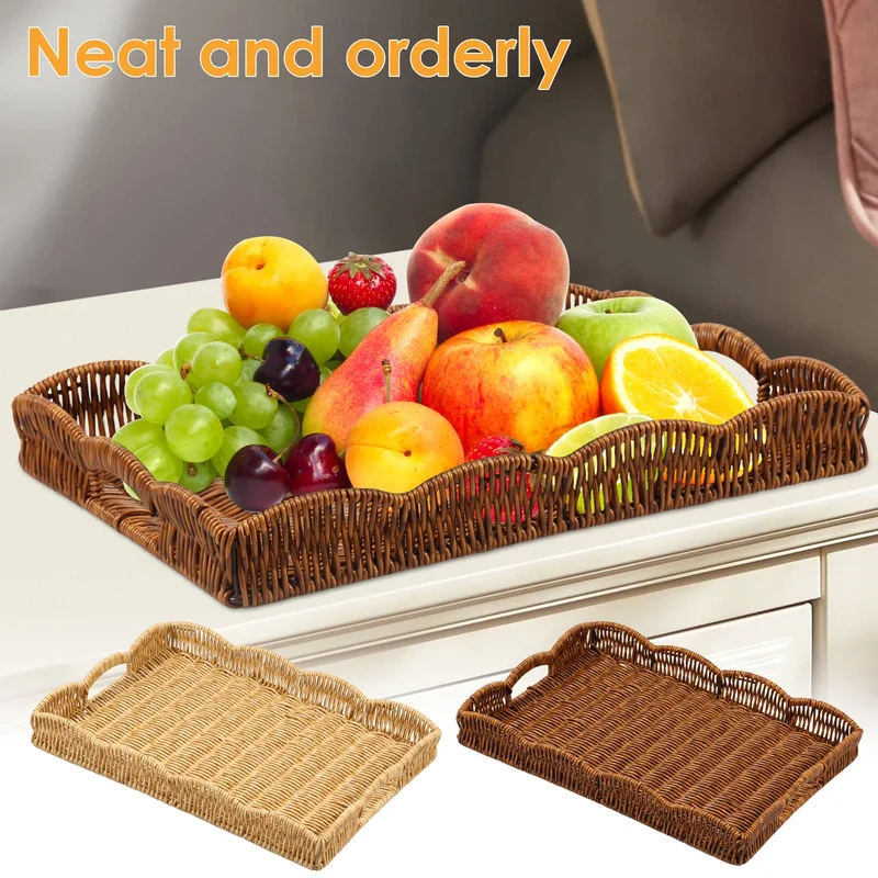 Handwoven Rattan Rectangular S - Home Cooking Recipes 评论和价格