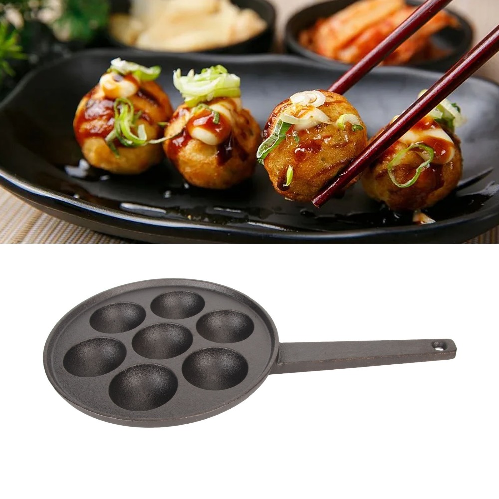 Cast Iron Takoyaki Pan 2.17in  - Takoyaki Pan Cast 评论和价格