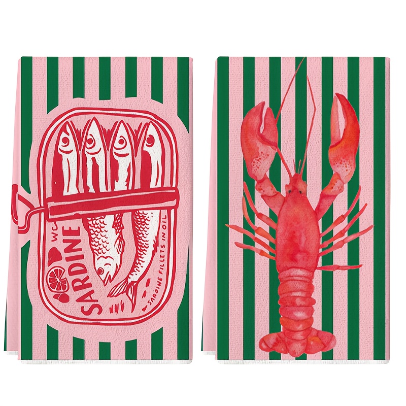 2Pcs, American Retro Striped S - Home Cooking Is The Best 评论和价格
