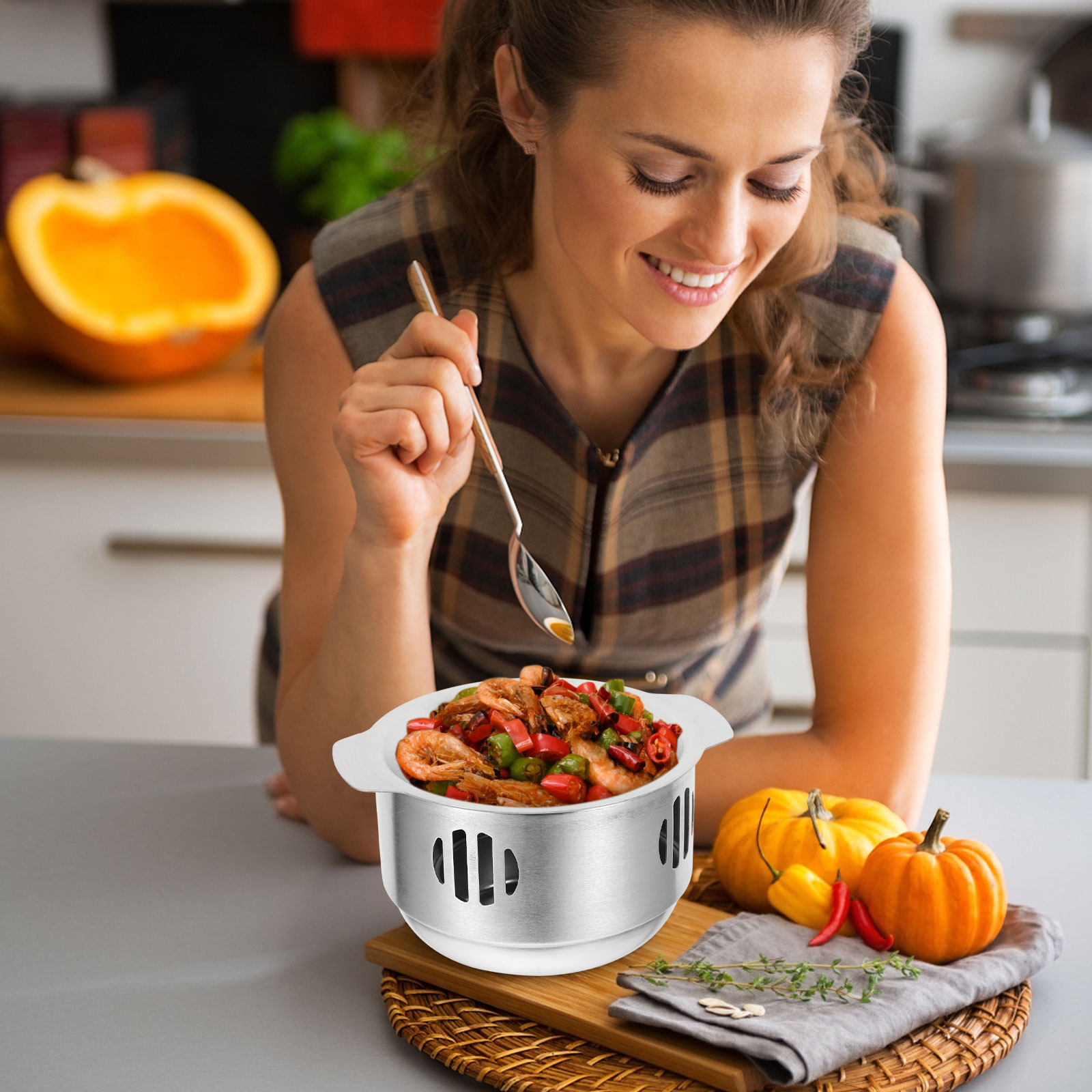 1Set Food Heating Pot with Sto - Home Cooking Fast Foods 评论和价格