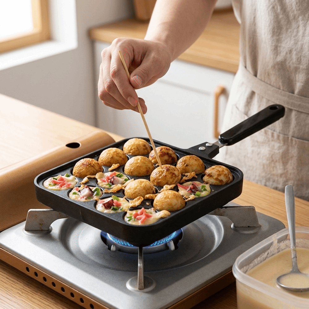 16-Hole Takoyaki Grill Pan Hea - Takoyaki Pan Cast 评论和价格