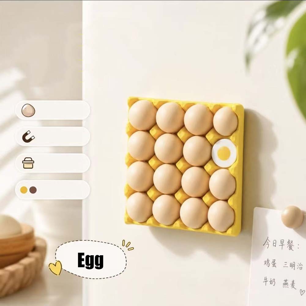 Egg Fridge Magnets Set Cute 3D - Home Cooking Recipes 评论和价格