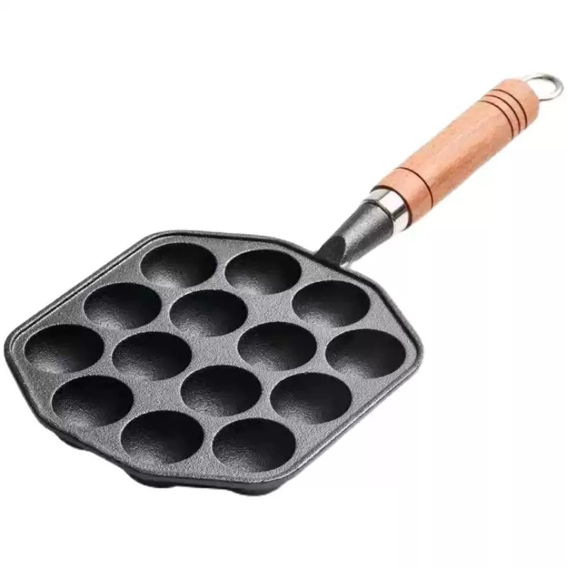 Cast Iron Non-Stick Egg Pan (U - Takoyaki Pan Cast 评论和价格