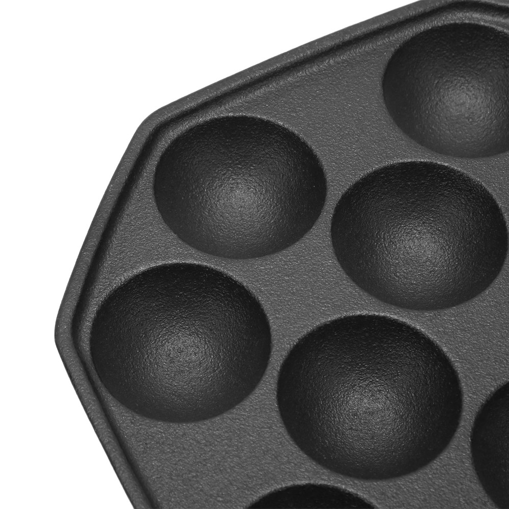 Cast Iron Egg Puff Frying Pan  - Takoyaki Pan Cast 评论和价格