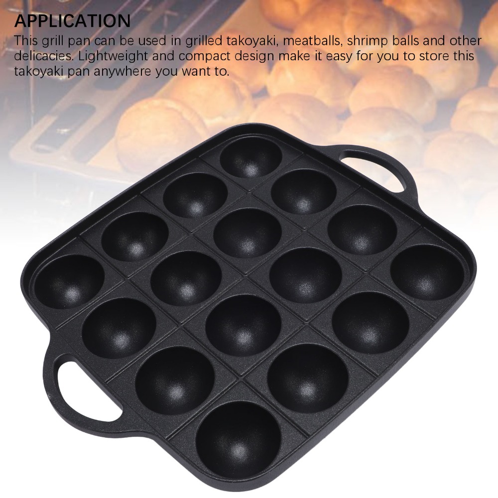 Versatile Black Takoyaki Pan C - Takoyaki Pan Cast 评论和价格