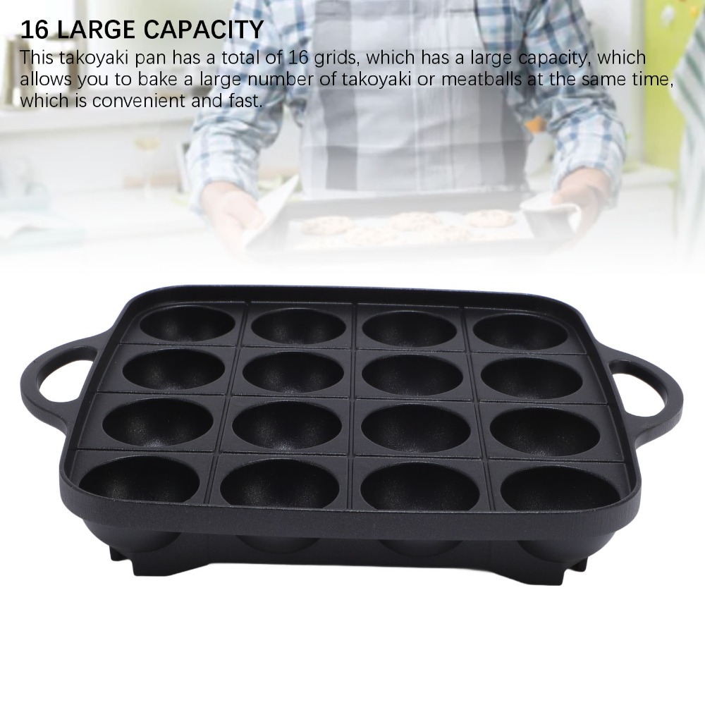 Durable Black Takoyaki Pan Non - Takoyaki Pan Cast 评论和价格