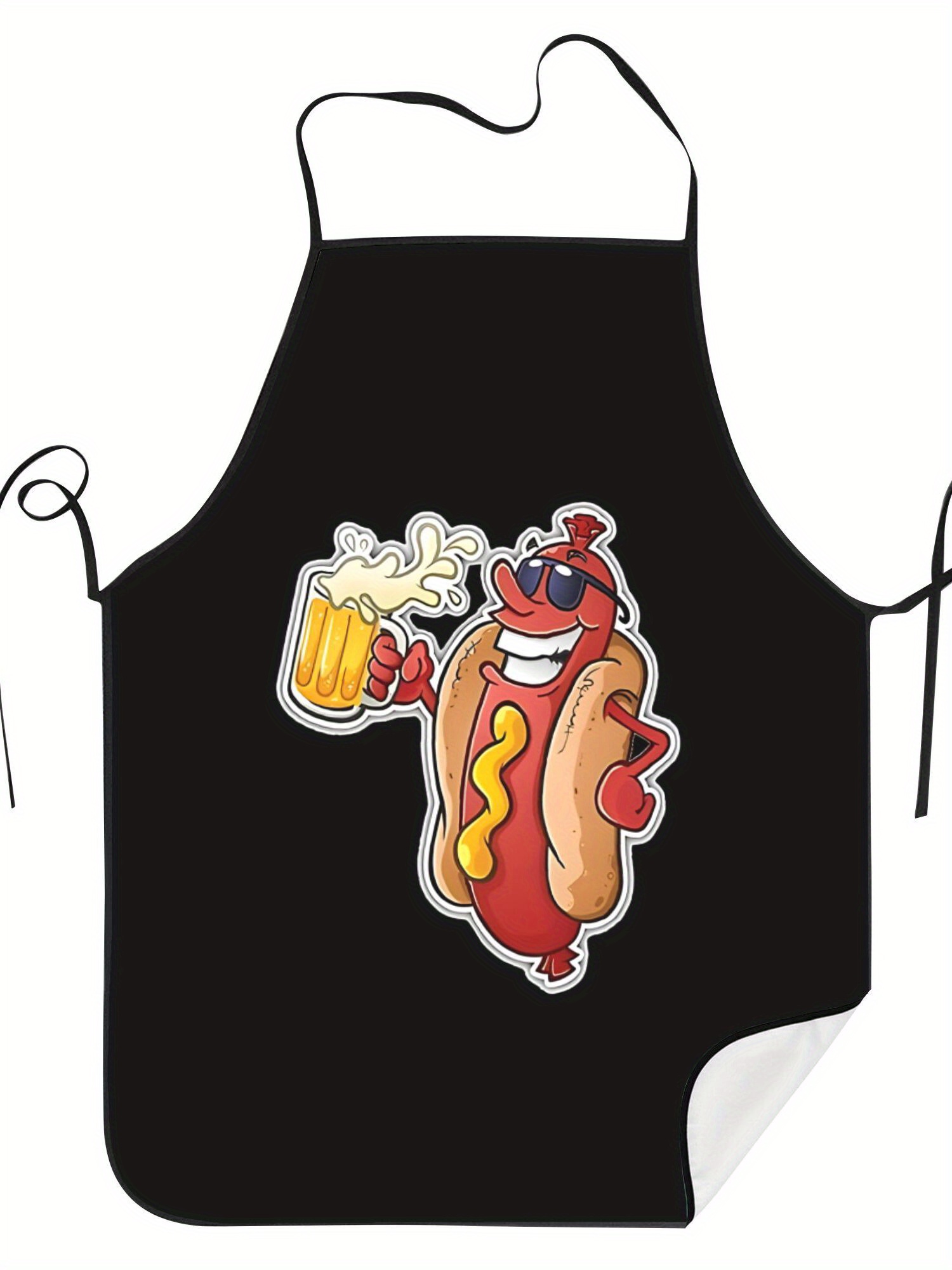 Hot Dog Pattern Print Apron, F - Home Cooking Fast Foods 评论和价格
