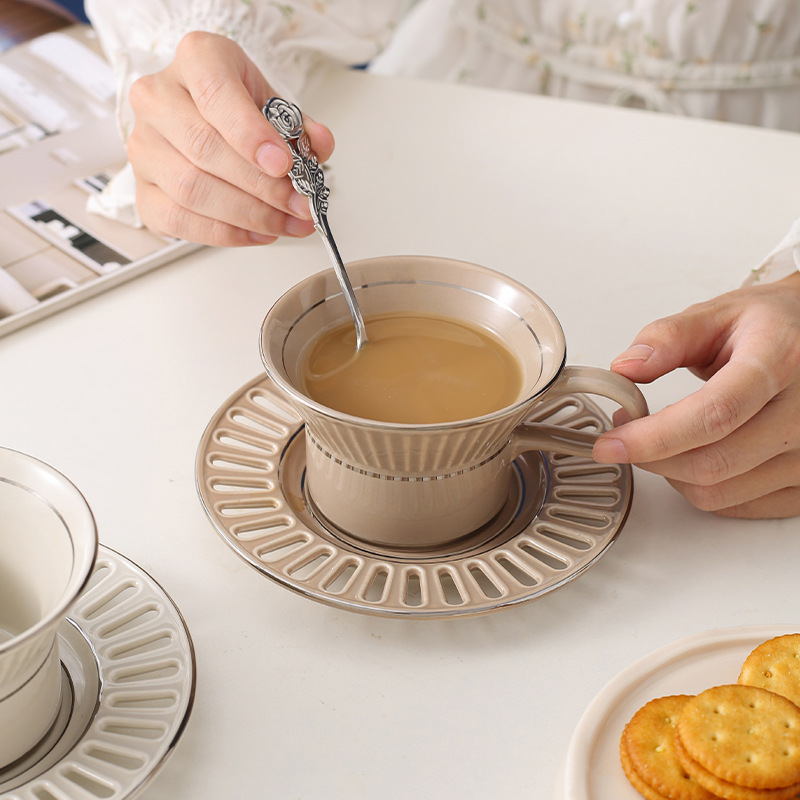 Luxury Ceramic Coffee Cup Dish - Home Cooking Recipes 评论和价格