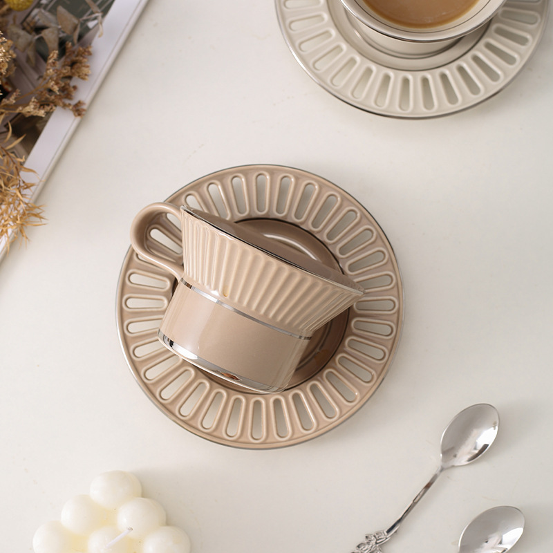 Luxury Ceramic Coffee Cup Dish - Home Cooking Recipes 评论和价格